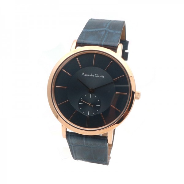 Alexandre Christie AC 8575 Rosegold Blue Man MSLRGBU